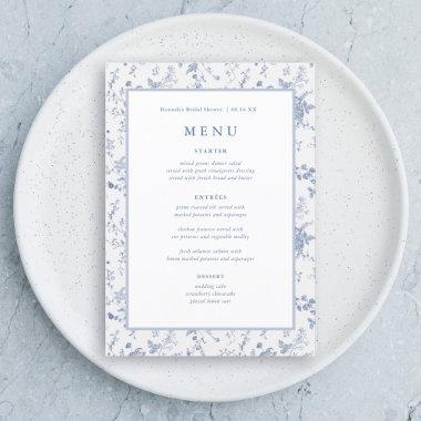 Chinoiserie Something Blue  Menu