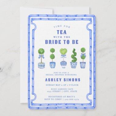 Chinoiserie Topiary Bridal Shower | Tea Party Invitations
