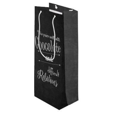 Chocolate And Wine Country Casual Tasting Party Wine Gift Bag