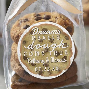 Chocolate Chip Cookie Wedding Favors Dreams Dough Classic Round Sticker