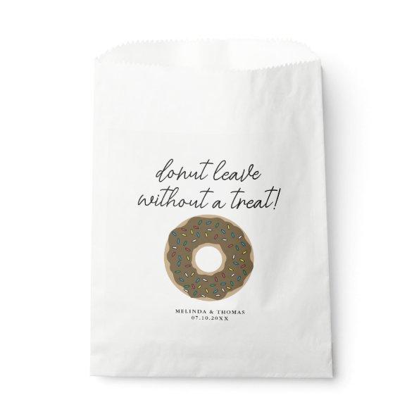 Chocolate Donut Mind If I Do Funny Wedding Favor Bag