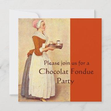 CHOCOLATE FONDUE DINNER PARTY Invitations