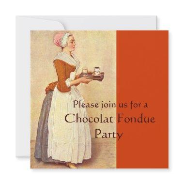 CHOCOLATE FONDUE DINNER PARTY Invitations