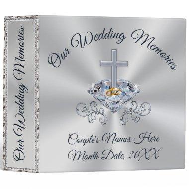 Christian Wedding Photo Albums Personalized 3 Ring Binder