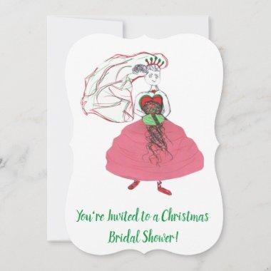 Christmas Bridal Shower Invitations