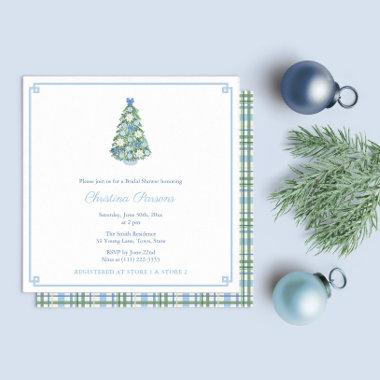 Christmas Chinoiserie Chic Bridal Shower Party Invitations