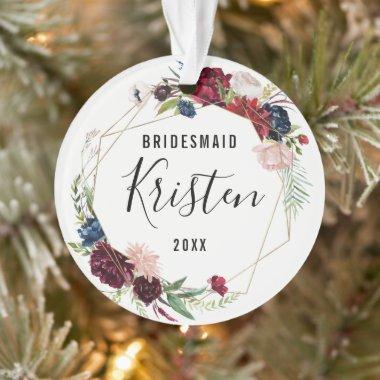 Christmas Gift for Bridesmaid | Bridesmaid Ornament