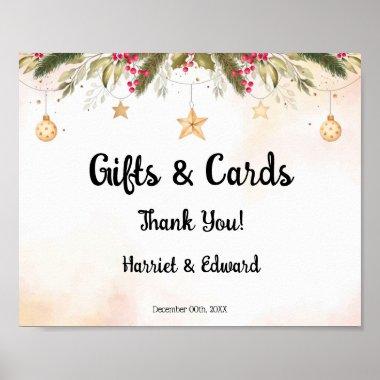 Christmas Gifts & Invitations Bridal Shower Wedding Post Poster
