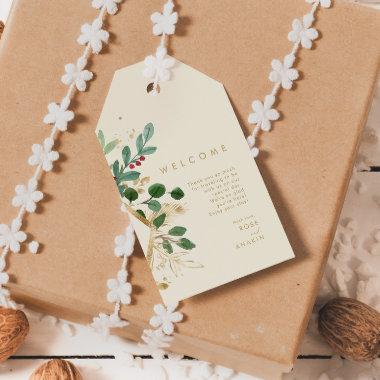 Christmas Greenery | Cream Welcome Gift Tags