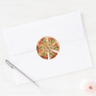 Christmas Pizza Sticker