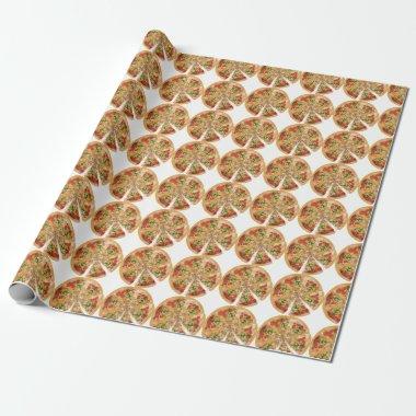 Christmas Pizza Wrapping Paper