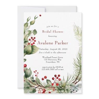 Christmas Red Berries Pine Wreath