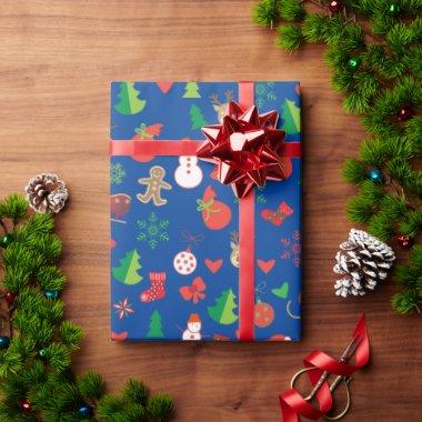 Christmas Wrapping Paper with Christmas characters