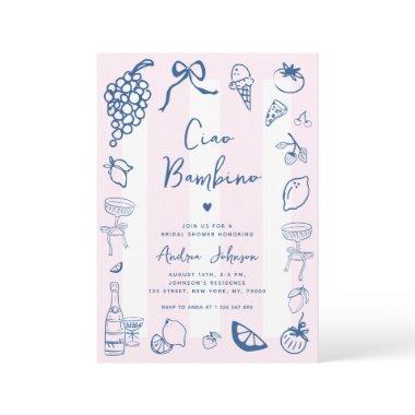 Ciao Bambino Fun Italian Hand Drawn