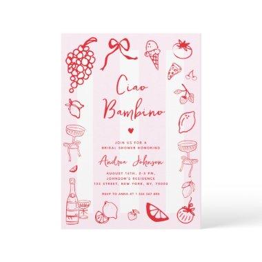Ciao Bambino Fun Italian Hand Drawn