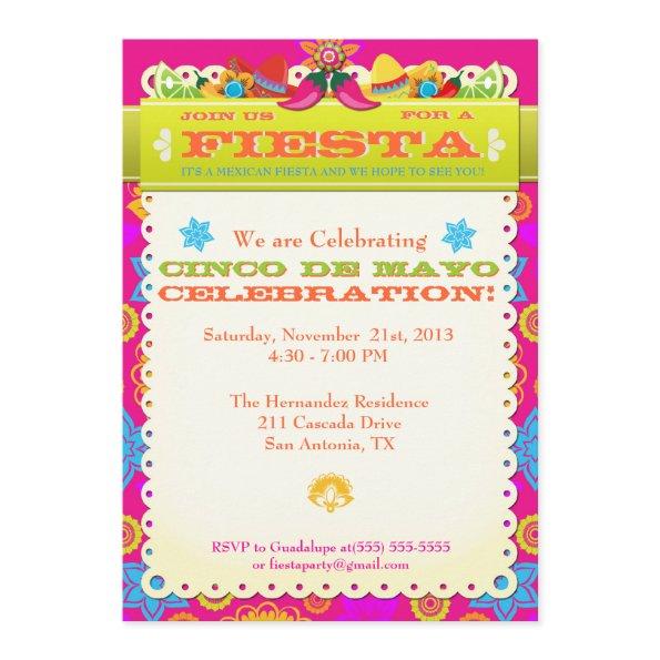 Cinco De Mayo Party  Announcement