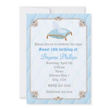 Cinderella Elegant Chic Princess Royal Invitations