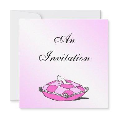 Cinderella Slipper Pink Pillow