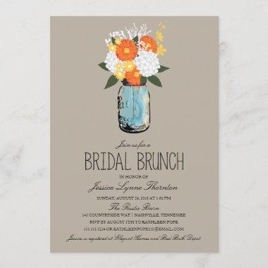 Citrus Bloom Mason Jar | Bridesmaid Brunch Invitations