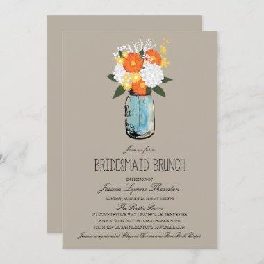 Citrus Bloom Mason Jar | Bridesmaid Brunch Invitations
