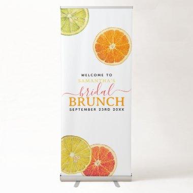 Citrus Bridal Brunch Lemon Orange  Retractable Banner