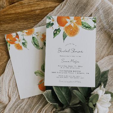 Citrus Bridal Shower Invitations