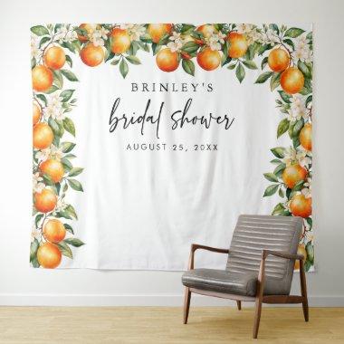Citrus  Photo Backdrop Orange Blossom