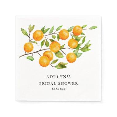 Citrus Bridal Shower Summer Napkins