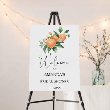 Citrus - bridal shower welcome foam board