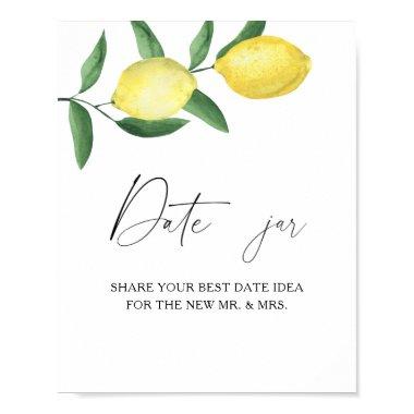 Citrus - date night ideas. Date jar bridal game Poster