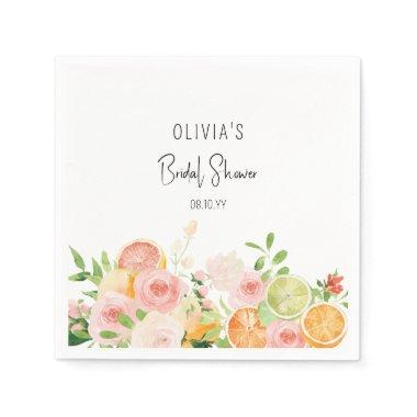 Citrus Floral  Shower Napkins