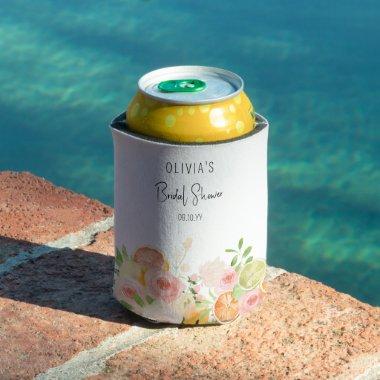 Citrus Floral  tropical bright Can Cooler