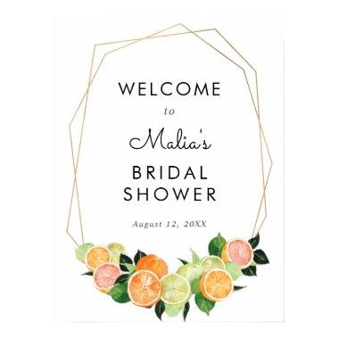 Citrus Fruit Cutie Bridal Shower Welcome Sign