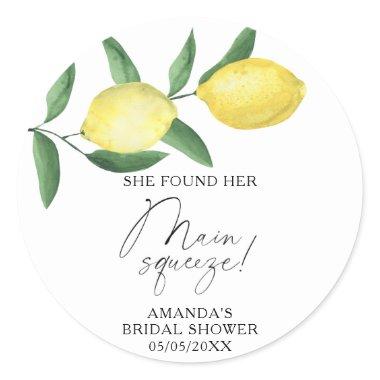 Citrus Lemon - She found her main squeeze Classic Round Sticker