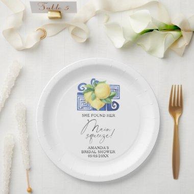 Citrus Lemon - She found her main squeeze Paper Plates