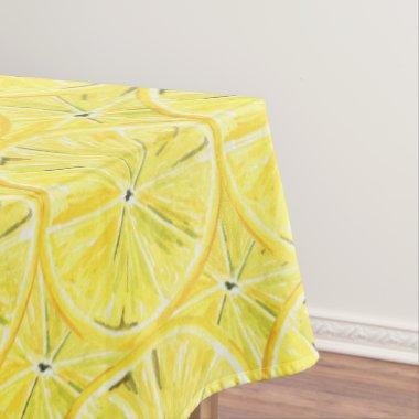 Citrus Lemon Slice Pattern Tablecloth
