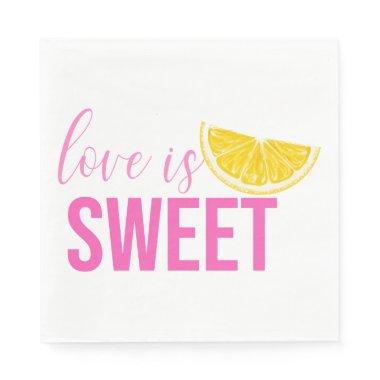 Citrus Lemon Wedding  Boho Pink Napkins