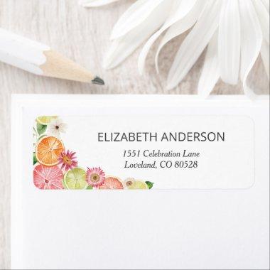 Citrus Main Squeeze  Return Address Label