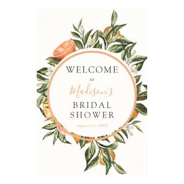 Citrus Main Squeeze Bridal Shower Welcome Sign