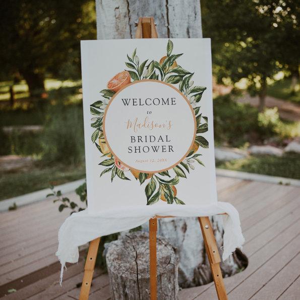 Citrus Main Squeeze Bridal Shower Welcome Sign