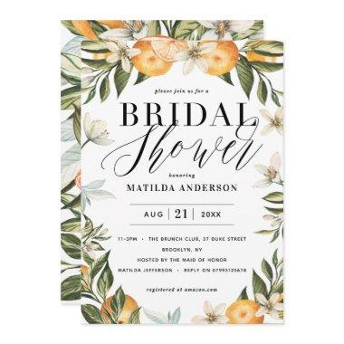 Citrus, orange + blossom  party