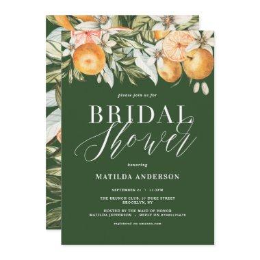 Citrus, orange + blossom  party