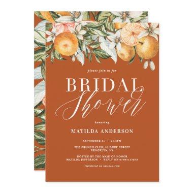 Citrus, orange + blossom  party