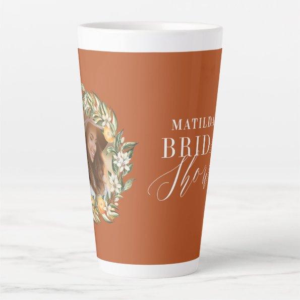 Citrus, orange blossom  party decor l latte mug