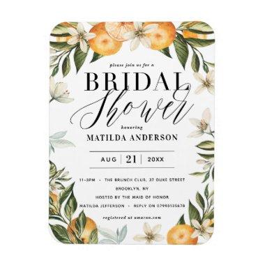 Citrus, orange + blossom  party magnet