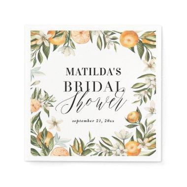 Citrus, orange + blossom  party napkins