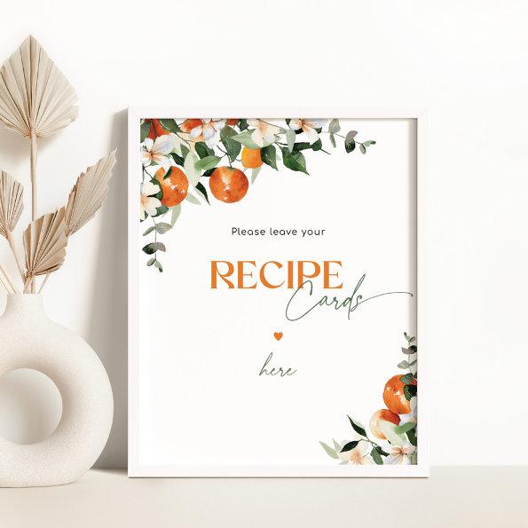 Citrus oranges leave your recipe  here poster