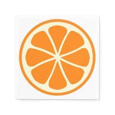 Citrus Party Orange Paper Napkins