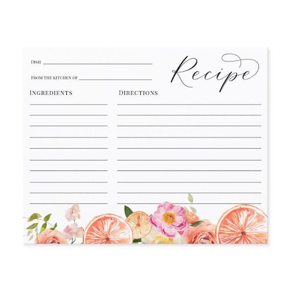 Citrus Pink Flowers  Recipe