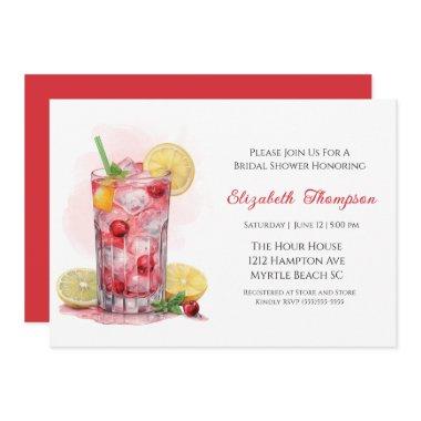 Citrus Red Fruit Drink Cocktail